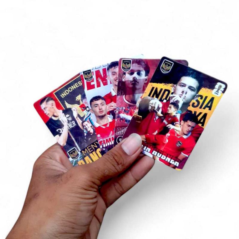 FOTO KOLEKSI PEMAIN TIMNAS INDONESIA / FOTO CARD TIMNAS INDONESIA HOLOGRAM / FOTOCARD HOLOGRAM 3