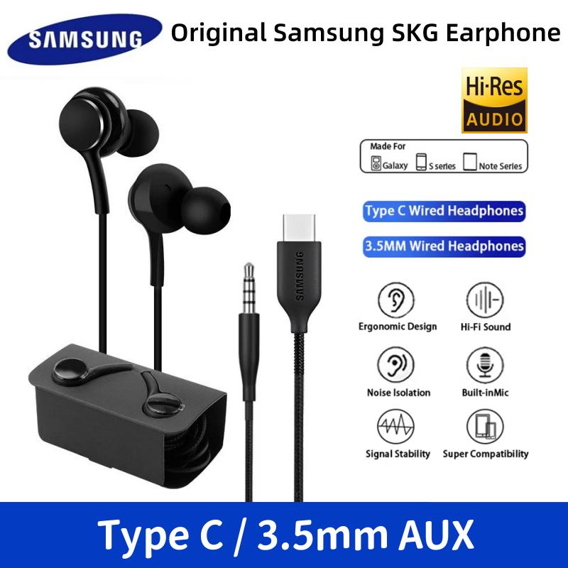 หูฟังชนิดอินเอียร์ Samsung 3.5 มม. Type C AKG, ต้นฉบับ, สำหรับ Samsung Galaxy S10, S20, S21, S22, S2