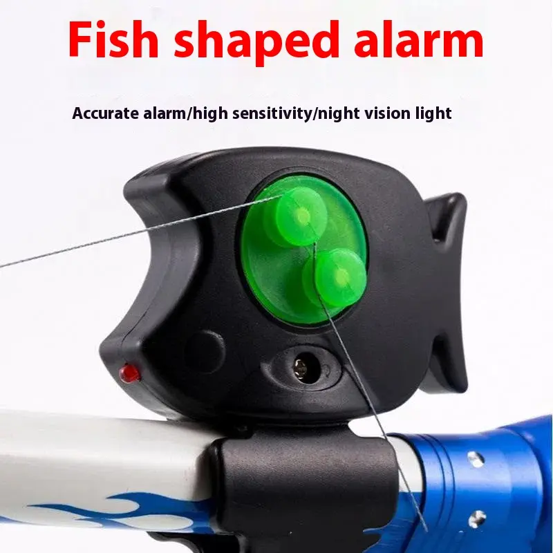 Catfish Bell Fish Alarm Bite Indicator Sound Bite Alert Bell With LED Lights Rod ...