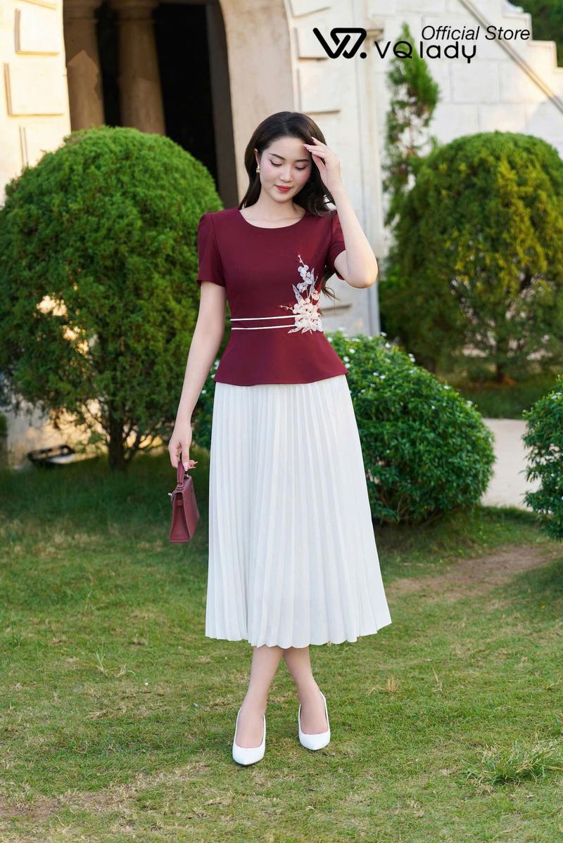 Product Introduction of Áo Thiết Kế Peplum QA3 kết hoa sang chảnh, quyến rũ, đi tiệc, đi chơi, đi làm. Nữ Women 4