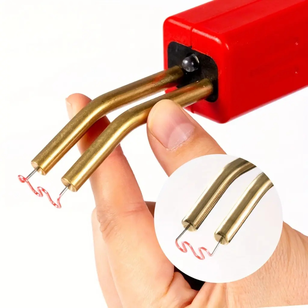 1 Set Professional-Grade Plastic Repair Welder Kit - LED Indicator, 4 Types Wave Staples, Nichrome Heating Element, 110V US Plug Gun Style for Car Bumper Crack Repair and More