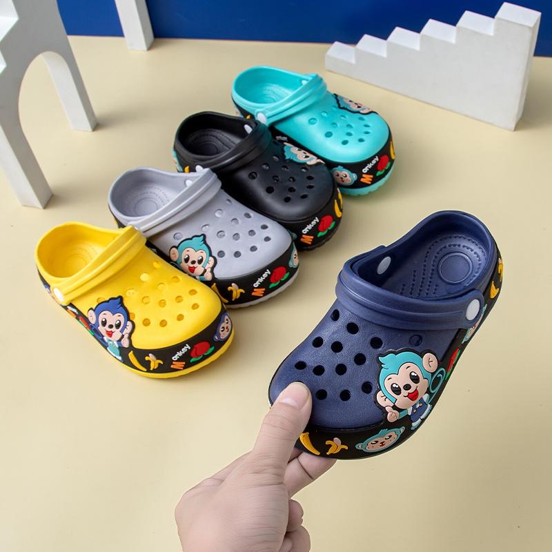 【LUCKY7】Thick Bottom Monkey Design Clog Shoes Sandals Slippe - TikTok ...