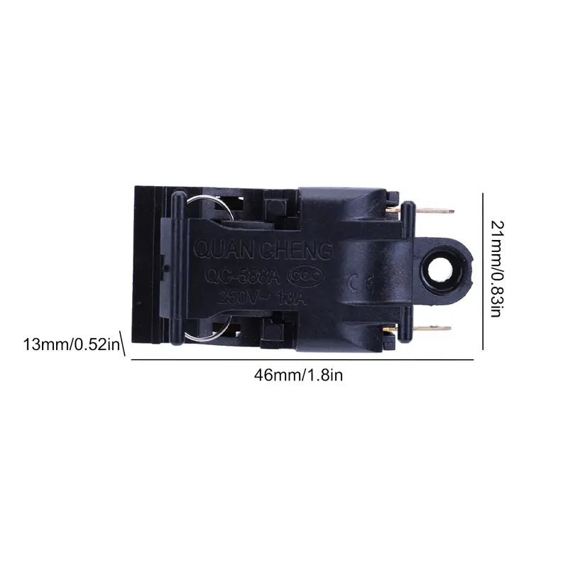 Công tắc nguồn ấm đun nước Điện 13A 250V, Công tắc nhảy áp suất, Vật liệu nhựa và kim loại 6