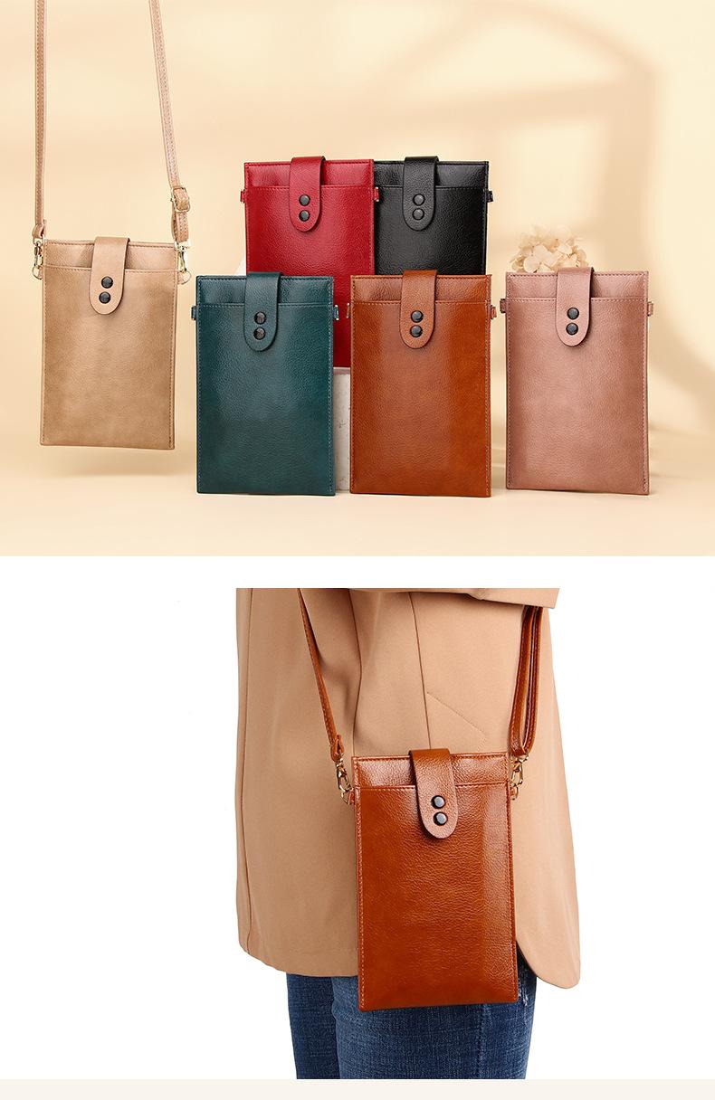 Product Introduction of Online Red Japanese Style Artistic Retro Shoulder Bag Simple Casual Vertical Mini Bag Korean Style 2024 Crossbody Phone Bag 0