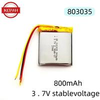 Gambar 803035 3.7V 800Mah Lithium Polymer Lipo Baterai Isi Ulang Lipo Untuk Mp3 Mp4 Mp5 GPS Ponsel - 1pc dari hipzoofficial Kab. Tangerang 1 Tokopedia