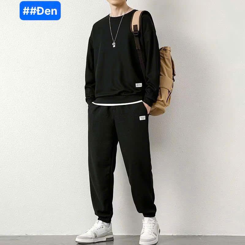 Sét bộ thu đông unisex chất tô ong lyer mềm min từ 40-85kg Nam Nam Áo Menswear 5