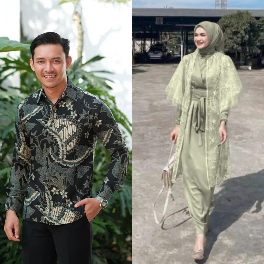 COUPLE RAYYA DRESS KONDANGAN VIOLIN 2 IN 1 SILK MAXMARA SIMPLE MODERN MODEL KIMONO Polos