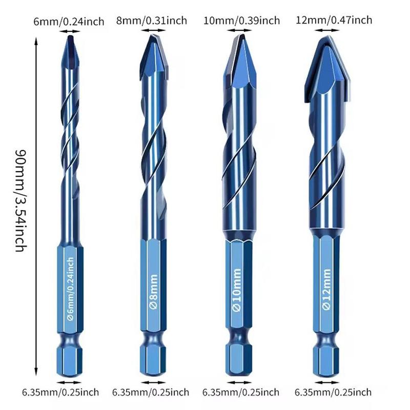 Product Introduction of Crooked Eccentric Drill Bit Stone Ceramic Brick Glass Opener Hexagonal Hole Handle V6J6 12