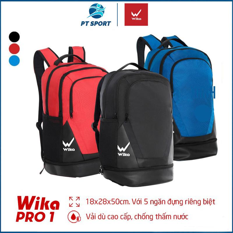 Balo Thể Thao WIKA PRO 01 Chính Hãng Balo Bóng Đá 5 Ngăn Chuyên Dụng Có Ngăn Đựng Giày Riêng,  Chất Liệu Cao Cấp Thiết Kế Rộng Rãi, Phù Hợp Mọi Lứa Tuổi Túi Thể Thao Nam Bag Sport balo  cầu