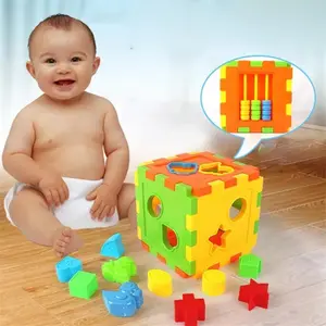 Mainan Anak Puzzle Block / Blok Balok Kubus / Mainan Edukasi / Kreatif / 6 Sisi