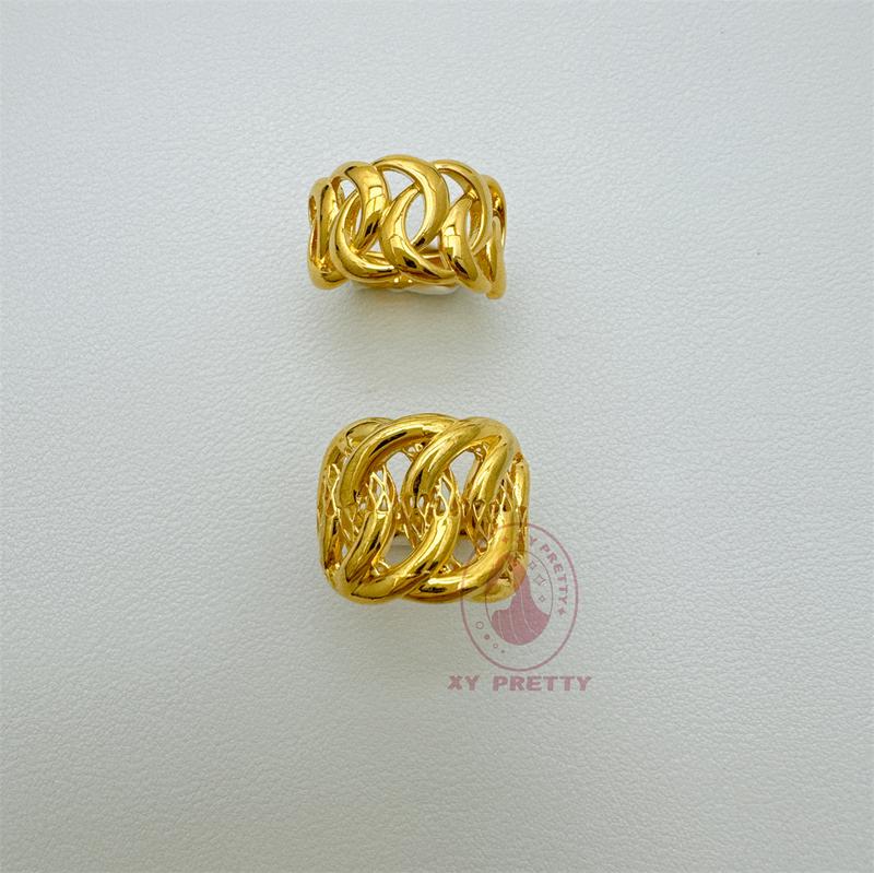 Product Introduction of Adira ring set buy 1 free 1-adjustable ring size-pure gold plated jewelry-durable-hypoallergenic-xypretty titanium  ring 1