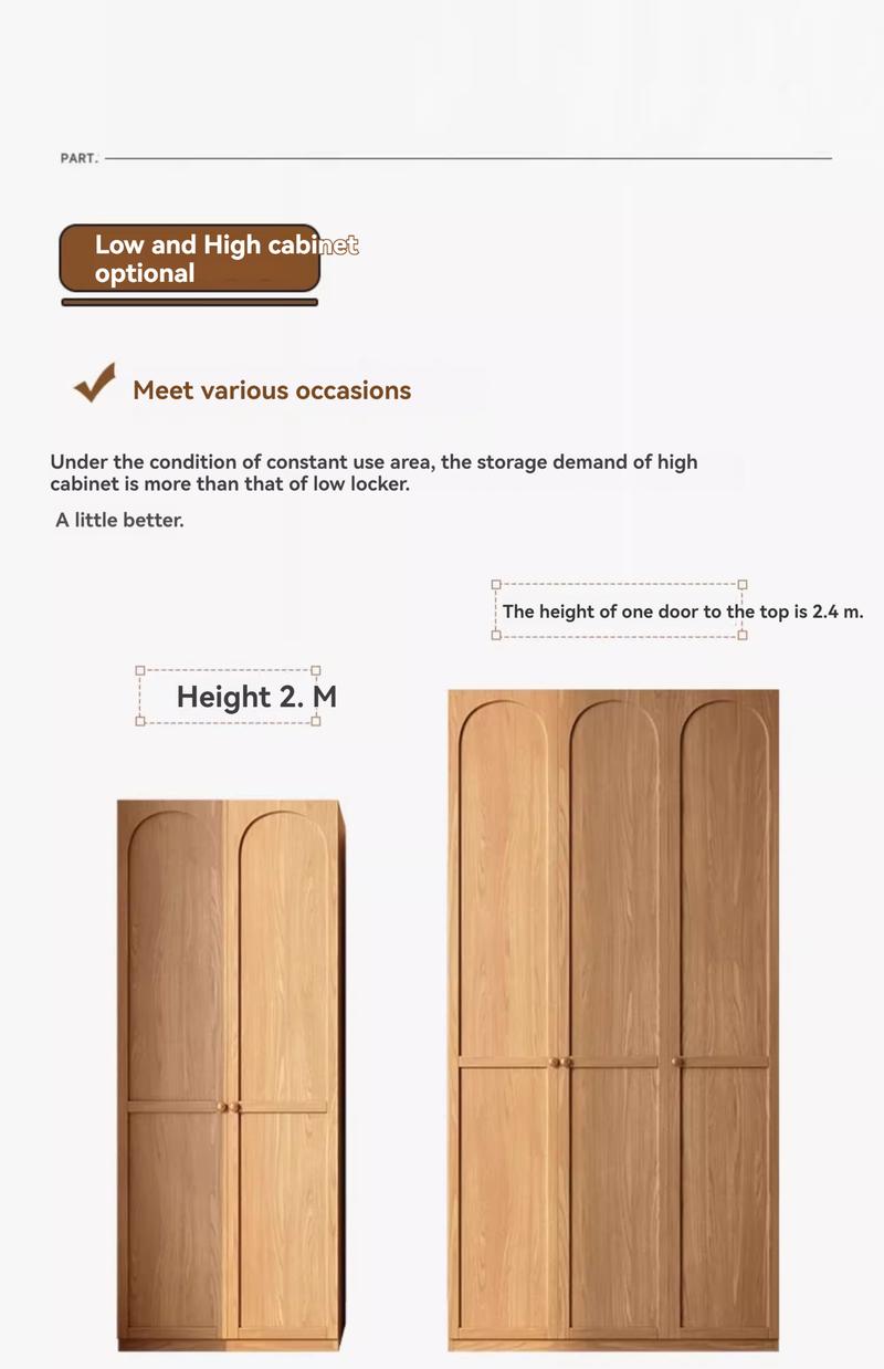 Product Introduction of [showroom] Modern simple retro a door to the top of the wardrobe home bedroom small flat door storage locker large wardrobe 34