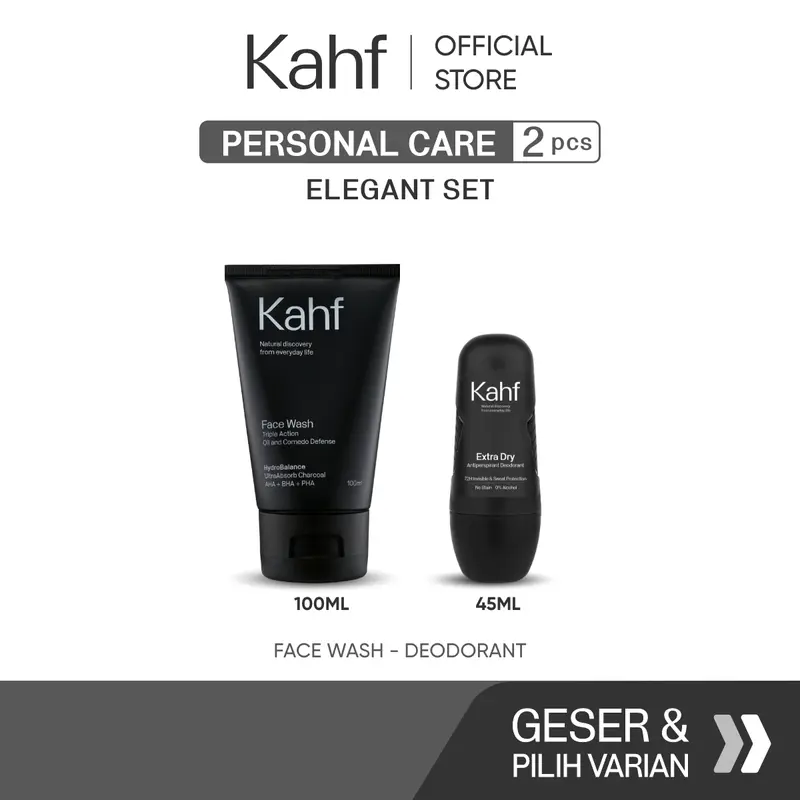 Kahf Paket Personal Care Isi 2 (Face Wash + Deodorant) - Suitable for Daily Use 5