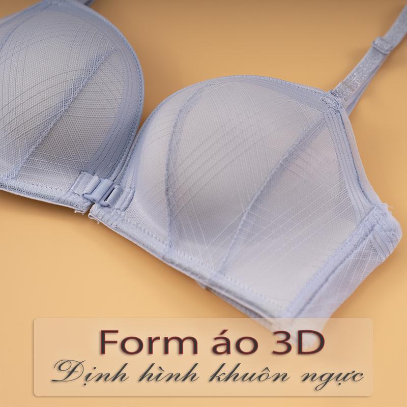 Áo lót bra nâng đẩy đệm 4cm cài trước tiện lợi Alice's Al27 6