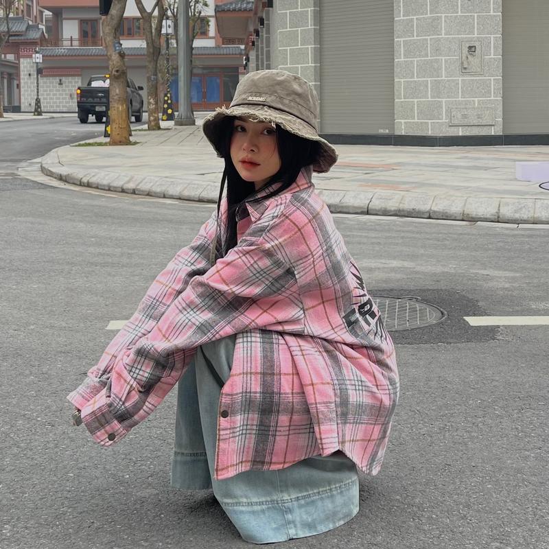 FLANEL SHIRT BIG LOGO FRANKY - SS24 ( Đã xử lí bề mặt ) - FRANKY STUDIO Áo Sơ Mi