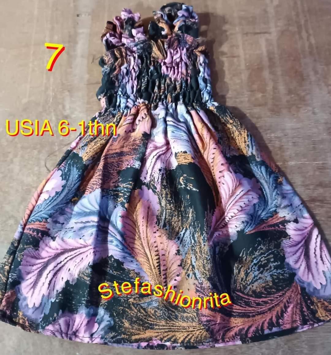 Baju anak anak dress serut Santai