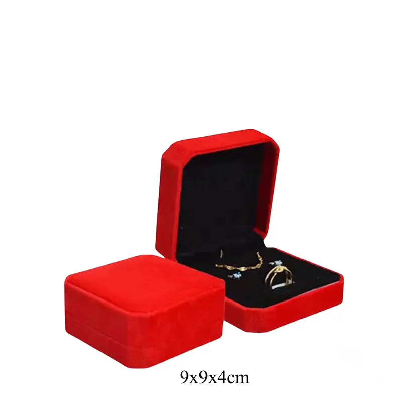 [ Hộp Nhung ]Hộp nhung đựng nhẫn, vòng tay, vòng cổ, dây chuyền trang sức nắp gập 6