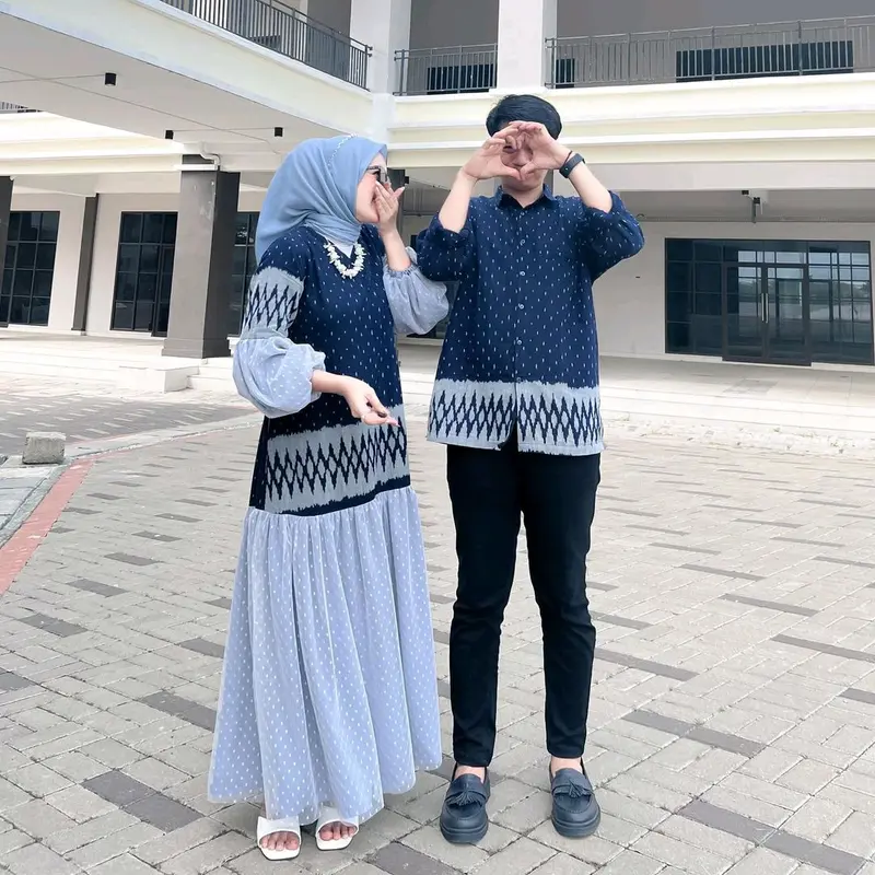 REANA DRESS TENUN NAVY - COUPLE BAJU TENUN 6