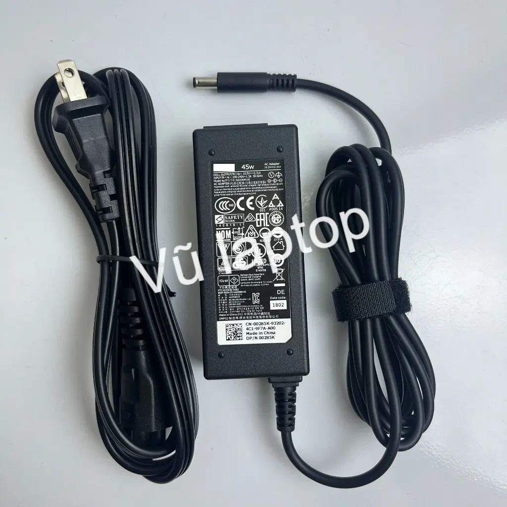 Sạc dùng cho laptop Dell 19.5V - 2.31A 45W chân kim nhỏ 4.5mm*3.0mm
