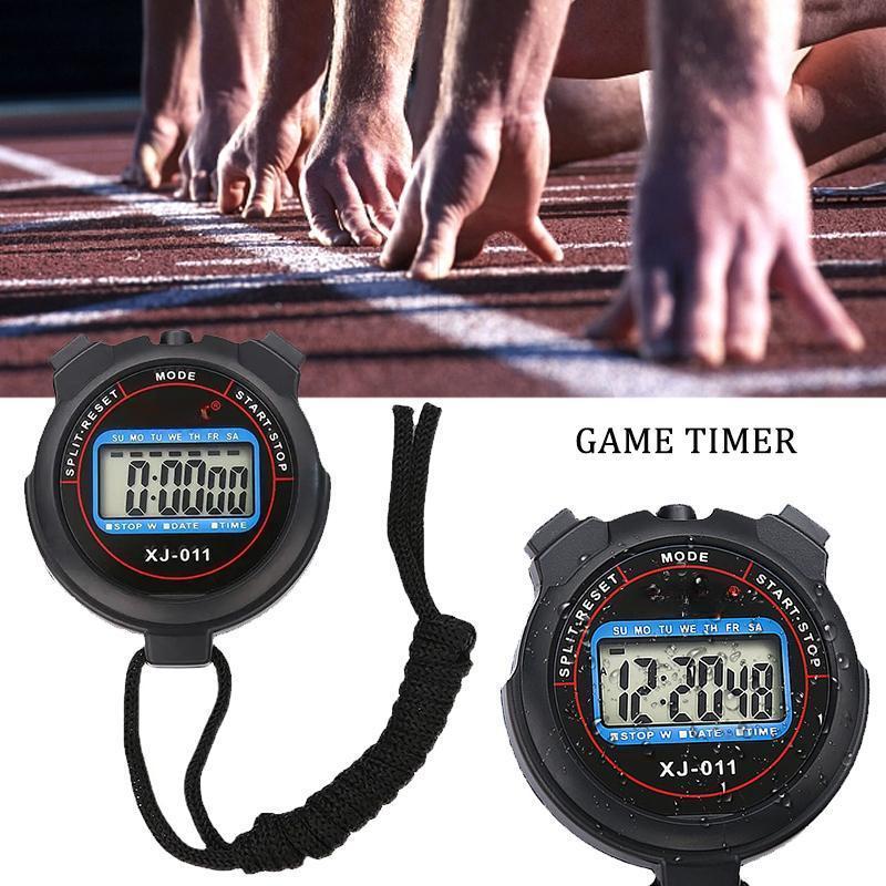 Professional Handheld LCD Chronograph Sports Stopwatch Timer - TikTok ...