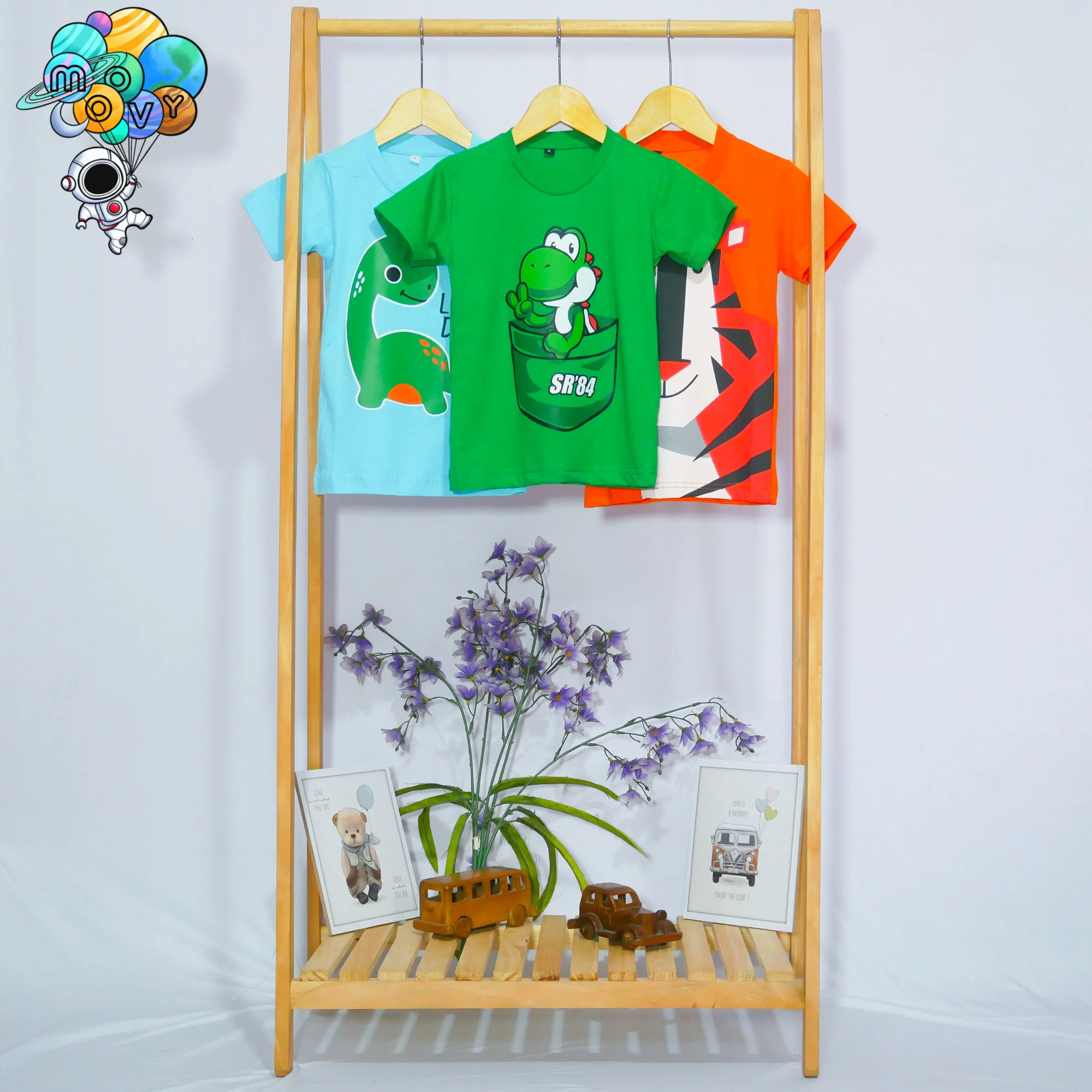 Baju Anak Usia 1 - 8 Tahun Motif Animal Bahan Cotton Combed 30S Sablon Plastisol