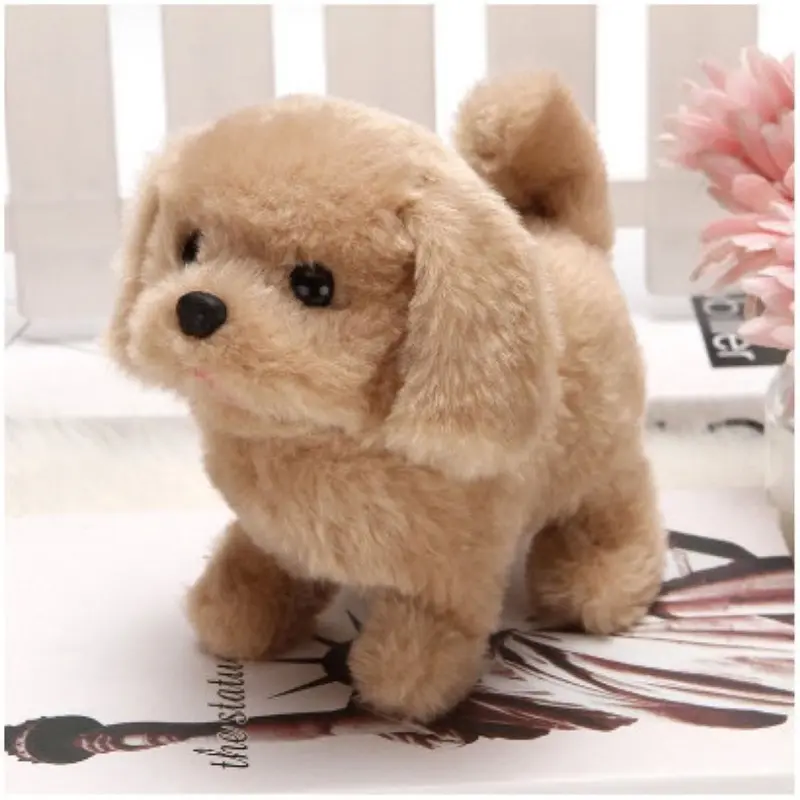 Đồ chơi chú chó bông dùng pin biết đi, vẫy đuôi, sủa gâu gâu rất đáng yêu 4