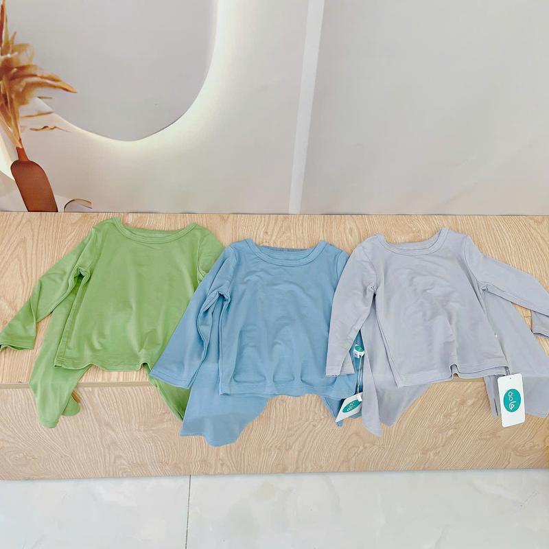 Bộ dài tay cho bé 95% sợi sồi Modal Áo Lá Homewear A221, pizama bé trai gái bốn mùa mát lạnh mềm mướt 7