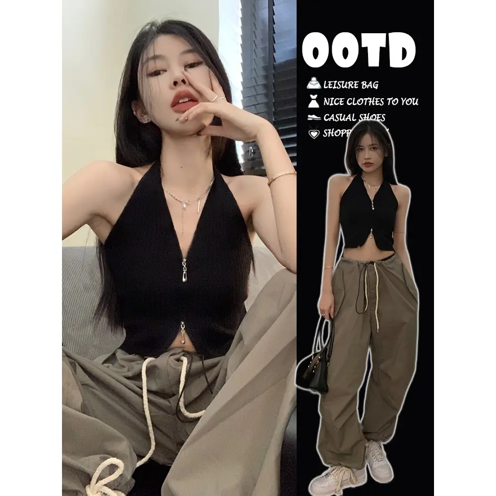 TANKTOP KNIT Halter Vest Korean Style/ootd korean style remaja-96815
