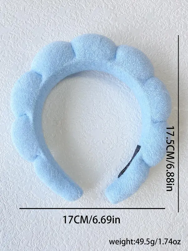 Cute Geometric Design Pink Hair Hoop, Casual Versatile Sponge Fabric Hair Hoop for Women & Girls Hairstyle Ideas, Daily Use As Valentine's Day Gifts, Hair Accessories, Puffy Headband 5