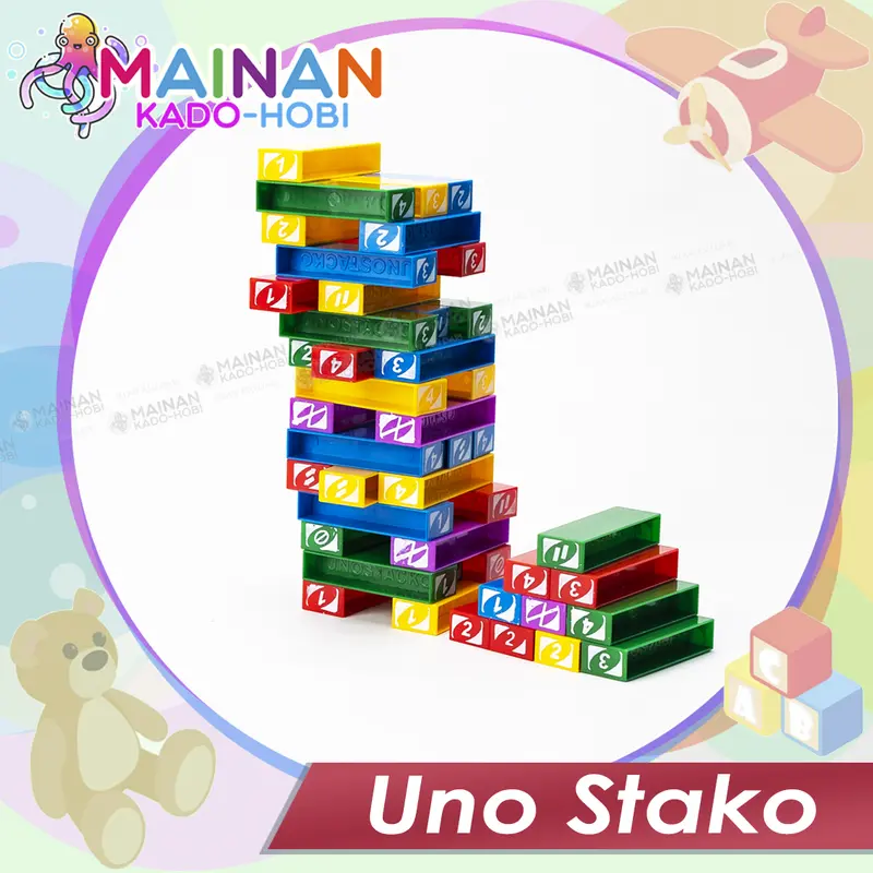 MAINAN ANAK BOARD GAME FAMILY MENARA BALOK UNO STAKO TOYS 0