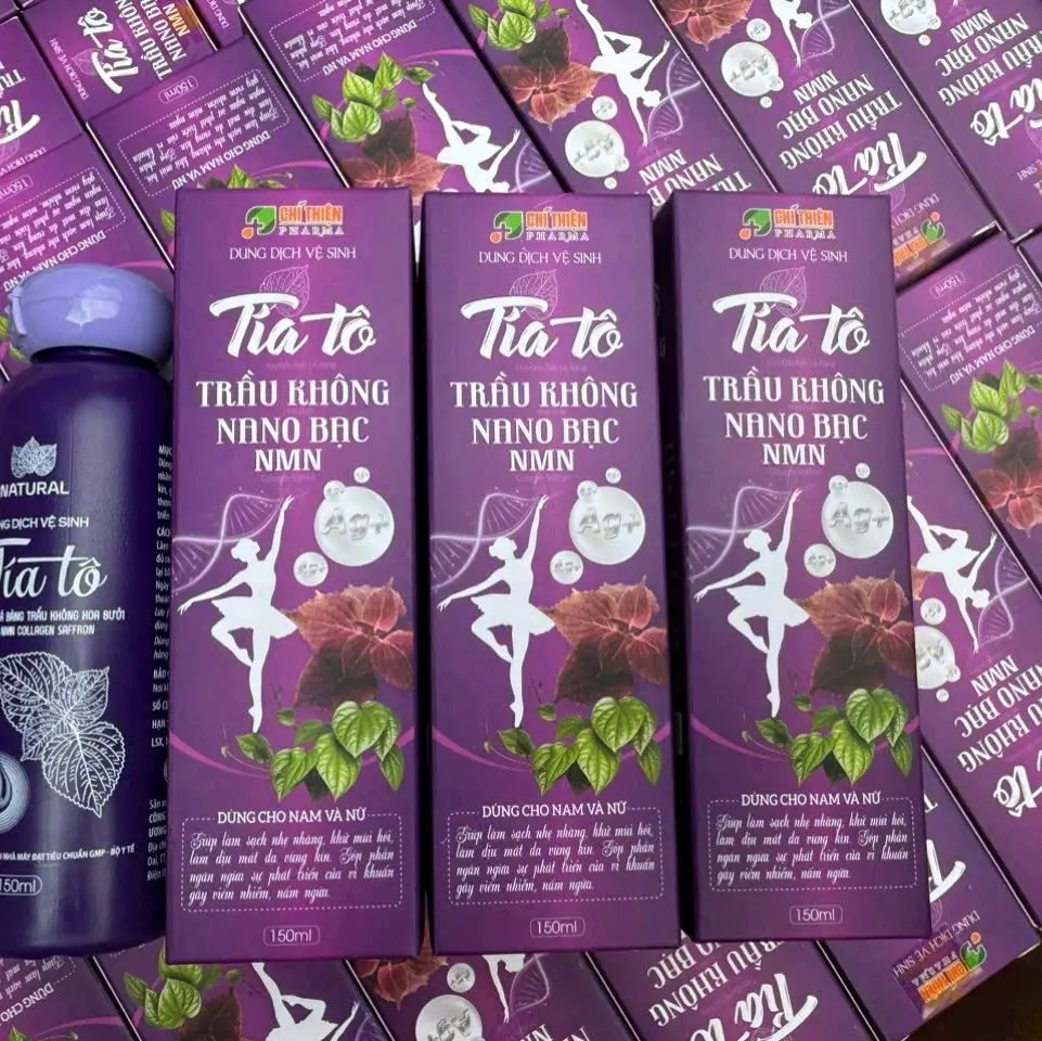 Combo 3 chai Dung Dịch Vệ Sinh Phụ Nữ Tía Tô Nano Bạc NMN 150ml - Xuất Xứ Việt Nam hỗ trợ huyết trắng- khí hư-viêm hôi-nấm ngứa, nam nữ đều dùng được
