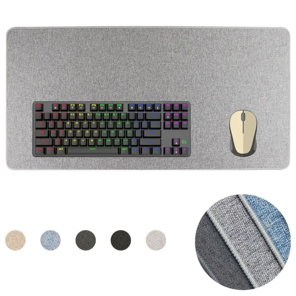 Easy to Clean Linen Mouse Pad Non-slip Rubber Computer Laptop Mousepad 80*30cm Waterproof Writing Pad Home Office