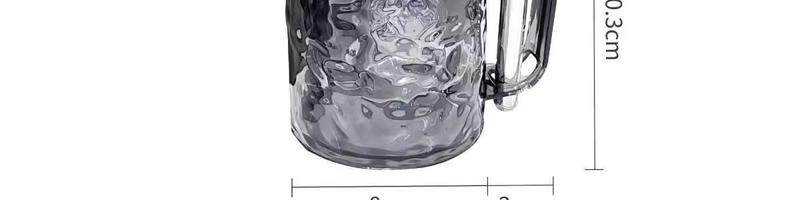 Product Introduction of Good-looking Glacier Pattern Gargle Cup Household Couple Toothbrush Mouthwash Cup Cup Tooth Mug Large Capacity Transparent Cup 25