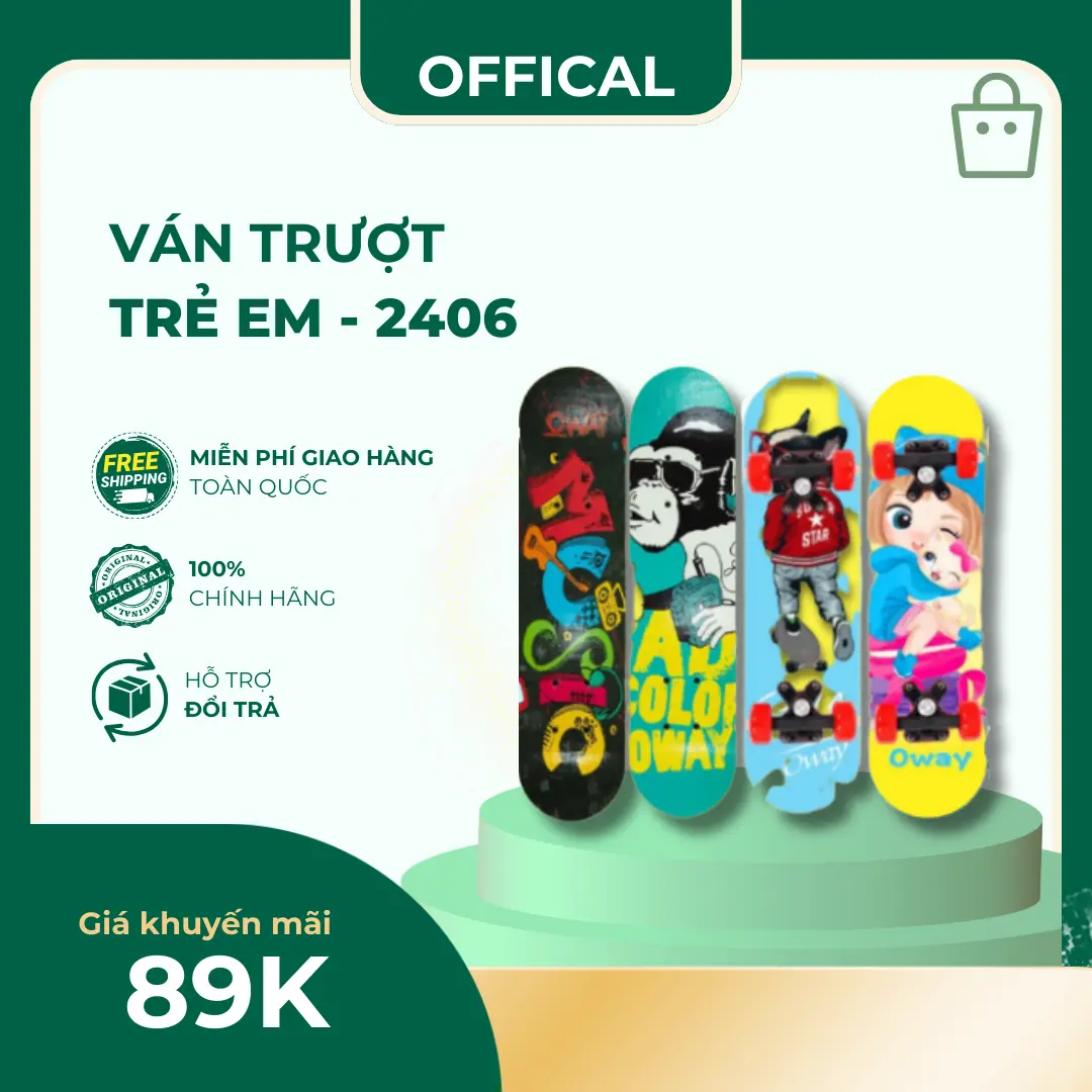 Ván Trượt Trẻ Em  VT 2406 - In Hình Phong Cách