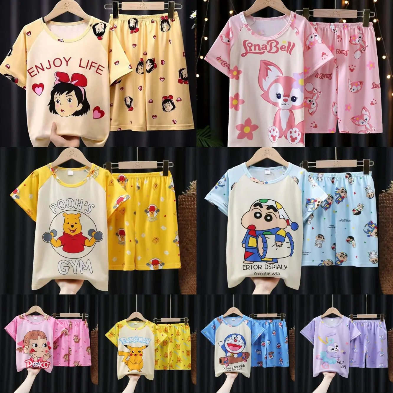 SETELAN ANAK COWO CEWEK 3PCS 100 RIBU / SETELAN ANAK UNISEX 3 PCS 100 RIBU / BAJU TIDUR ANAK COWO  CEWEK 3 PCS 100 RIBU