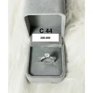 Cincin Moissanite Silver 925 C 1 - C 51