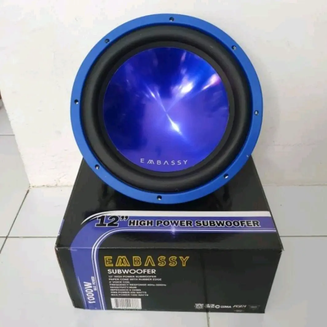 Subwoofer Embassy EY128 - Dual Voice Coil - 12inch Speaker