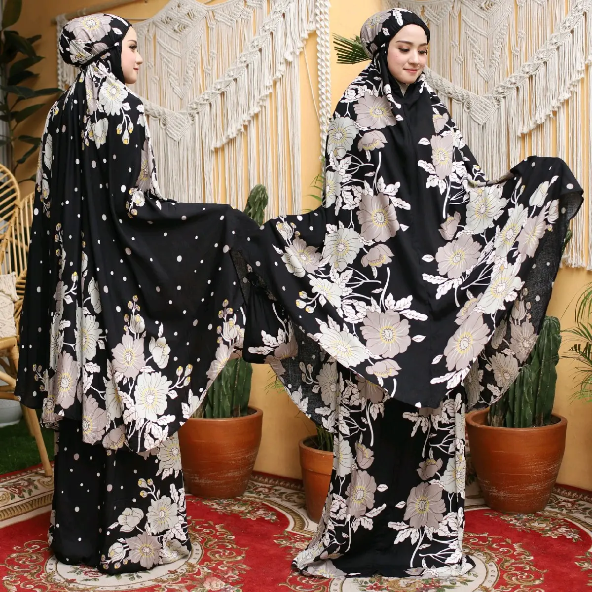 MUKENA BALI JUMBO MOTIF MAWAR PREMIUM BAYAR DI TEMPAT COD Rayon