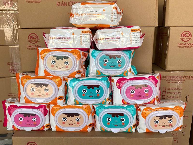 (Trợ giá)02 - COMBO 10 BỊCH KHĂN GIẤY ƯỚT BABY WIPES, Siêu dày không mùi, không chứa cồn an toàn cho trẻ nhỏ (cân nặng thực tế +-5%) hạn sử dụng xa - Uyên vũ shop khăn ướt 10 bich