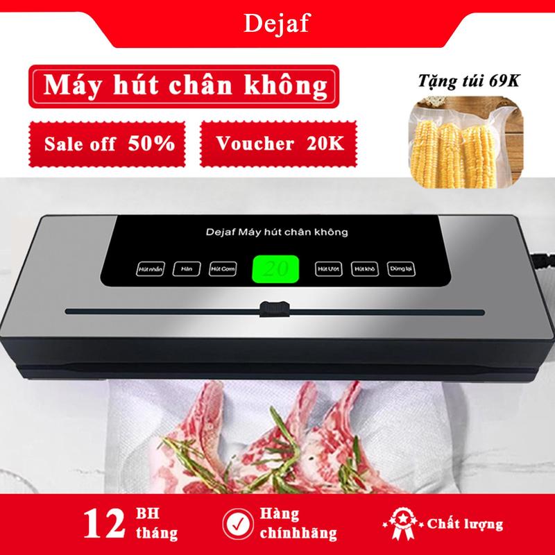 Máy Hút Chân Không Thực Phẩm Mini Dejaf Full Tiếng Việt Hút Túi Trơn Túi Nhám…