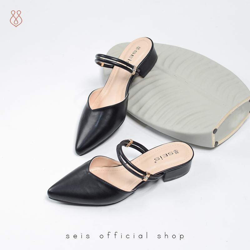SEIS Joy Mules Wanita Heels 3 cm  Sendal 7