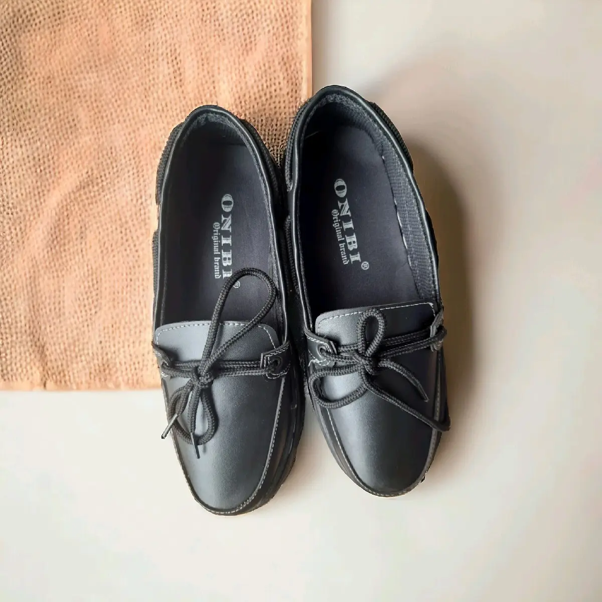 Sepatu Dr. Martens Loafers Sepatu Dokmart Pria dan Wanita Onibi Loafers slip-on hitam Kerja Flat Shoes Kasual