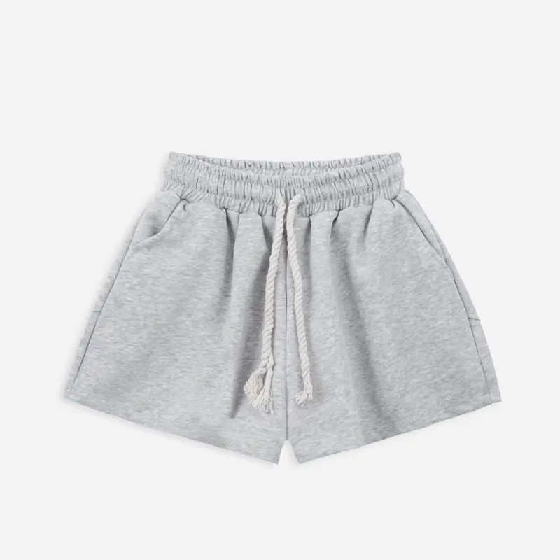Quần Short Nữ Cạp Chun Nỉ 2 Da Cạp Chun Dây Thừng From Rộng - 22Nastore