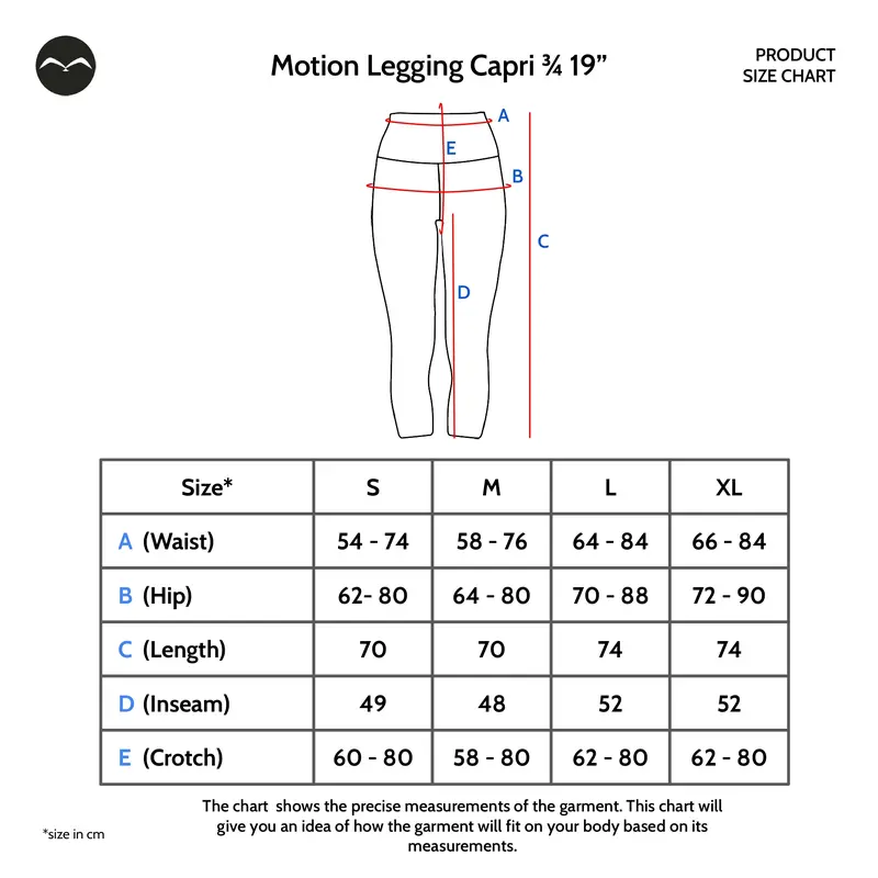 miniletics Motion Legging Capri 3/4 19" Legging Olahraga Wanita 7