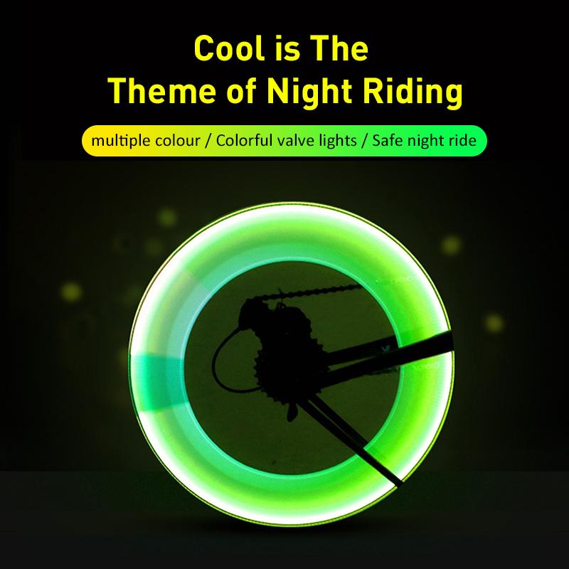 Product Introduction of Bicycle Light Wheel Tire Valve  Bike Flash Light Mountain Bike Cycling Wheel Spoke LED Light Neon Lamp Bike Accessories 11