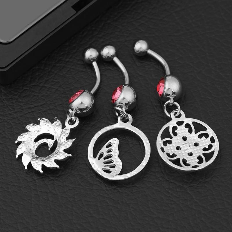 Product Introduction of Belly Button Studs Stainless Steel Zirconia Piercing Jewelry 1