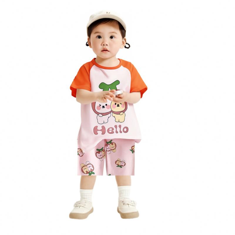 Product Introduction of TinySaya Terno Sando Kids Baby Clothes Sets,Kids Boys Clothing Set,Cartoon Rabbit Lion Design Kids Girls Clothes Suit,Child Baby Outfits,Kids Fashion Clothing Suit Unisex Cotton 2 Piece Set For 0-5 Years Old New 15