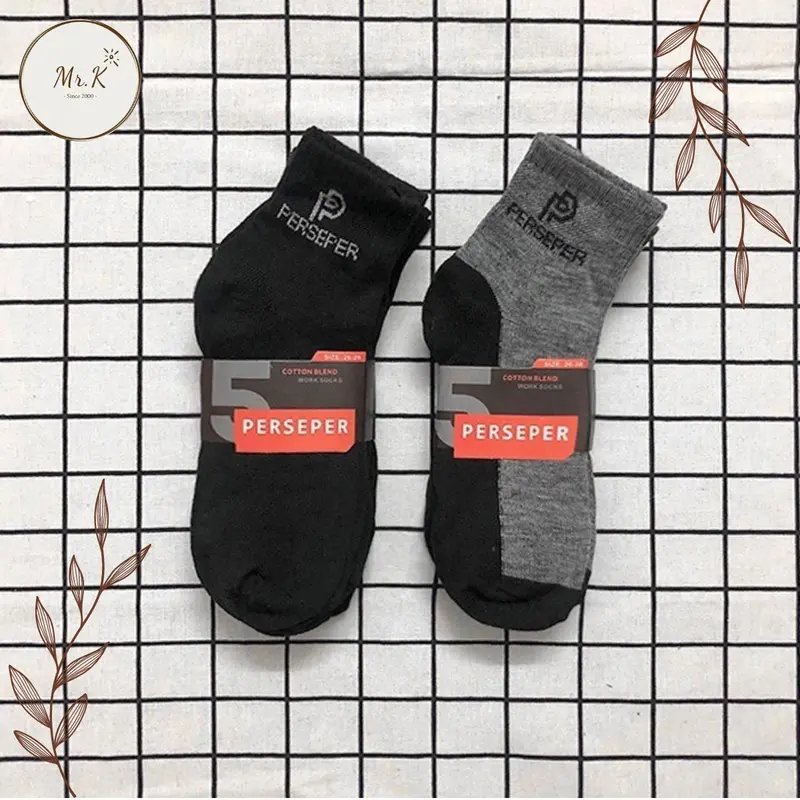 Combo 10 đôi Tất/Vớ Perseper - Mẫu mã đơn giản - Thời trang Unisex - Trẻ trung thoáng khí - Thấm hút mồ hôi Nam Tre Menswear 2