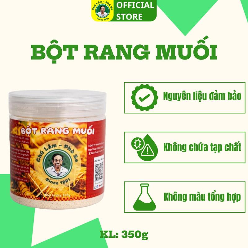 Bột rang muối  thương hiệu Chú Lâm - Phù Sa loại đặc biệt muối  tiêu muoi  haohao tiêu  khô gói  gia Sen Gia Vị botn got bột  thịt muoi  hong bột  thịt bột  thịt muoi  hong muoi  hong muoi  hong muoi  hong