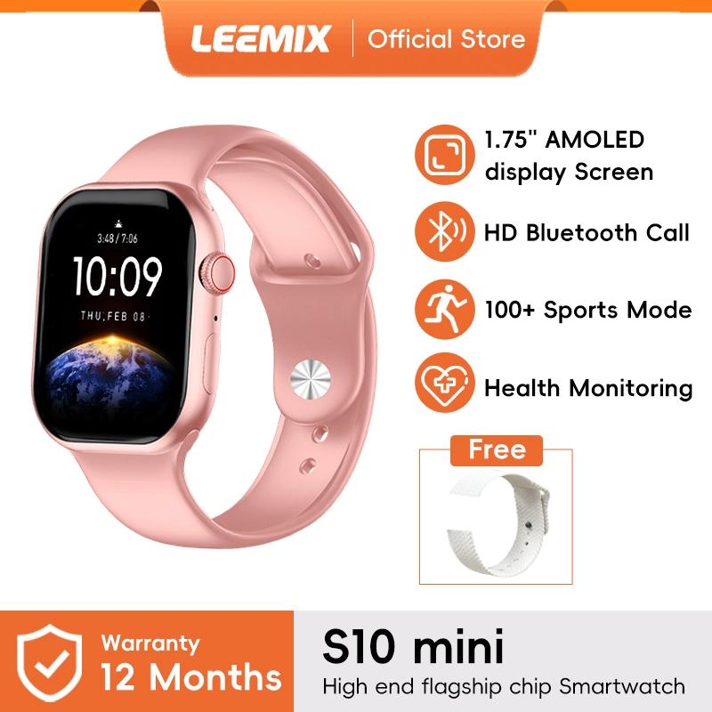 S10 Mini Smart Watch Bluetooth Call DIY Wallpaper More than 100  sports modes Jam Running Pink